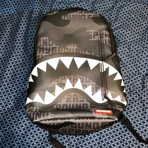 Black, Red, Grey SprayGrounds bag